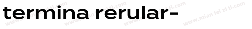 termina rerular字体转换